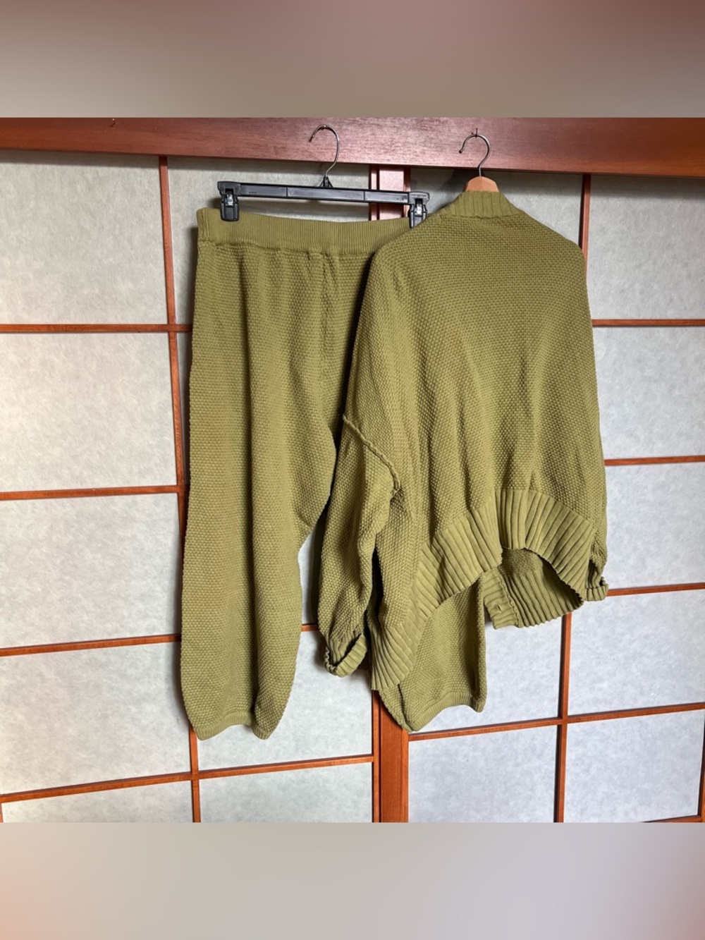 Free People Beach Hailee Green Cardigan Set Large - Picture 5 of 5